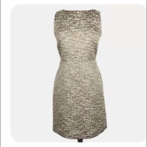 Banana Republic sheath dress metallic gold-sz 6